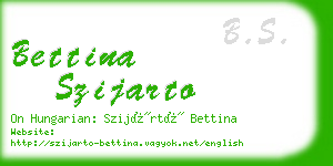 bettina szijarto business card